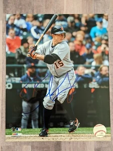 Archivo fotográfico firmado por Brandon Inge 8x10 certificado de autenticidad Tigres de Detroit atletismo piratas J - Imagen 1 de 1