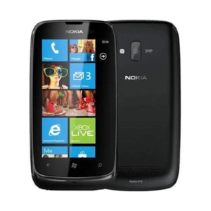 Nokia Lumia 610 Unlocked 8GB Black Smartphone - Excellent Condition - Afbeelding 1 van 7