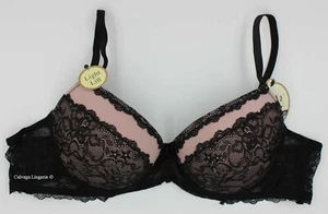 Sujetador de encaje semi push-up Felina F5822 ""Micro Light"" nuevo con etiquetas, negro, 38C - Imagen 1 de 8