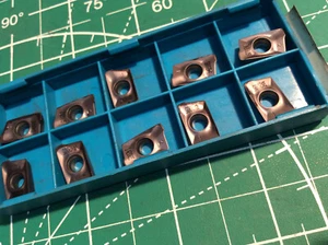 10pc Ingersoll Carbide Inserts AOMT120408R Grade IN2005 New (69) - Picture 1 of 4