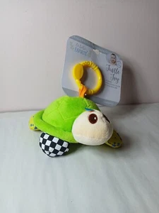 Mordedor de tortuga bebé peluche juguete 8" espejo sonajero arruga - Imagen 1 de 6