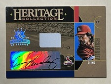 2005 Diamond Kings Heritage Collection Signature Combos Dennis Eckersley 30/50