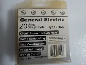 GE Q-Line 20 AMP einpoliger Leistungsschalter THQL1120 - Bild 1 von 2