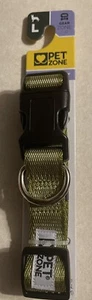 Pet Zone Large Collar up to 90 Lbs. dog’s neck 20”-26” buckle closure Green - Picture 1 of 2