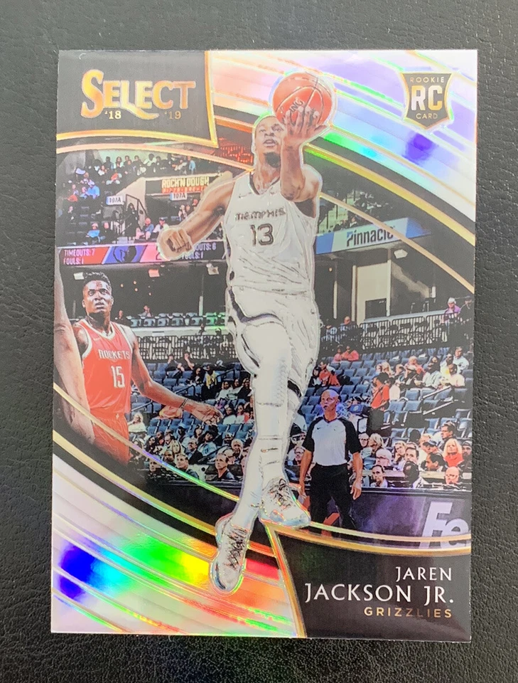2018-2019 Panini Select JAREN JACKSON JR #239 Rookie Courtside Silver Prizm - SP - Image 1 of 4
