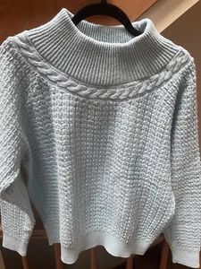 Worthington Knitted Sweater Light Blue - Picture 1 of 4