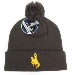 WYOMING COWBOYS NCAA BEANIE BOMMEL OBERTEIL DER WELT WINTER STRICK SCHÄDEL KAPPE MÜTZE NEU MIT ETIKETT! - Bild 1 von 5