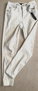 NWT Tahari Jeans ELLA White Skinny High-Rise Ab Flattening Size 6 / 28 NEW - Picture 1 of 4