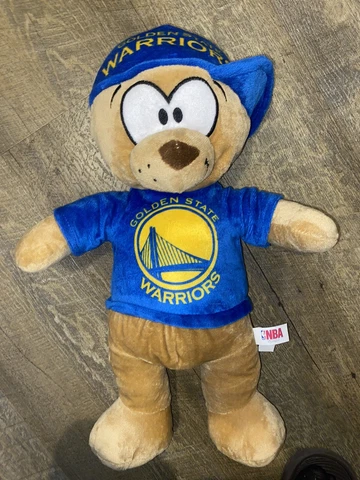 Teddy Bear Stuffed Animal NBA Golden State Warriors 18” Basketball Shirt & Hat Cover