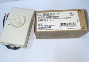 Termostato doble polo D2022H10BA 22A 3/4HP - Imagen 1 de 3