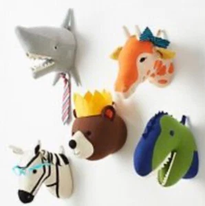 PILLOWFORT Cabeza de Dinosaurio Niños 16” Felpa 3D Colgante Decoración de Pared Montada T-Rex Nuevo con Etiquetas - Imagen 1 de 13