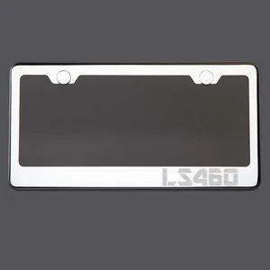 Espejo Cromado Placa Marco LS460 Tapa de Tornillo de Metal Grabado con Láser - Imagen 1 de 8