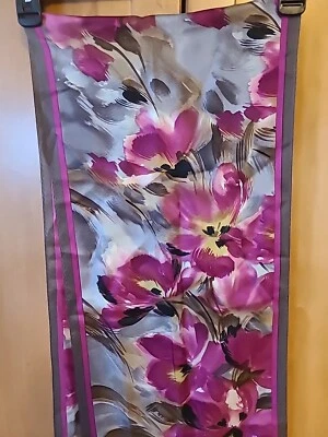 Adrienne Landau Studio*SILK  Scarf *Woman's* Floral* 52 x 11in* - Image 1 of 4