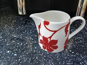 MARKS AND SPENCER RED DAMASK MILK JUG - Picture 1 of 2