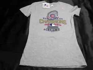 Maglietta grigia da donna Chicago Cubs World Series Champions 2016 spogliatoio ~ 4246 - Foto 1 di 12