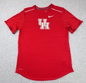 Nike Shirt Mens Large Red Dri Fit UH University of Houston Wicking NCAA Tee - Picture 1 of 7