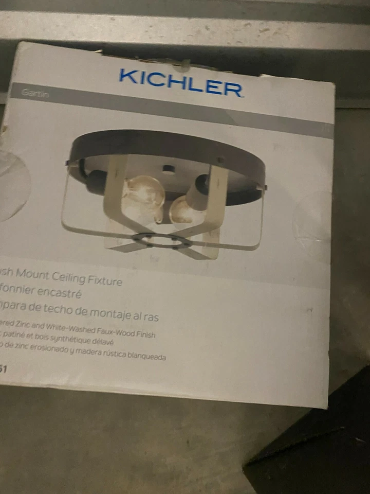 Kichler Gartin Flush Mount Ceiling Fixture - Image 1 of 1