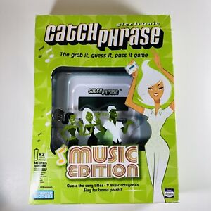 MUSIC Edition Electronic CATCH PHRASE Adult Party Game 2007 Hasbro