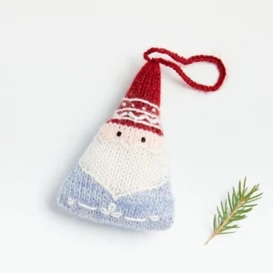 Crate and Barrel Alpaka WHIMSY SANTA ORNAMENT - NEU - Neu ohne Etikett - Bild 1 von 3