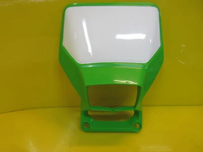 NEW OEM 89-94 KAWASAKI KDX 200/250 FRONT PLATE NUMBER PLATE HEADLIGHT COWL COVER - Image 1 of 4