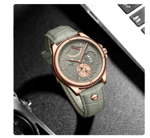 POEDAGAR - Wasserdichte Herren Quarzuhr¦ Chronograph Decont - Bild 1 von 9