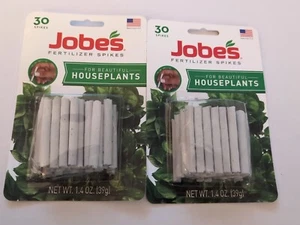 2 PACKS Jobe’s Fertilizer Spikes for Beautiful Houseplants 60 Total Made in USA - Picture 1 of 1