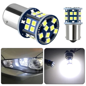 2 HID White 1156 LED Bulbs for Mitsubishi Lancer Evo X Daytime Running Light DRL - Picture 1 of 11