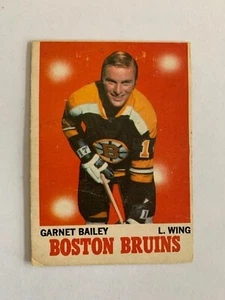 1970-71 O-Pee-Chee #10 Garnet Bailey RC - Boston Bruins RARE & VINTAGE! (inv.6) - Picture 1 of 2
