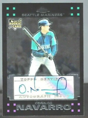 Oswaldo Navarro 2007 Topps Chrome AU RC Card# 363 - Image 1 of 4