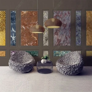 Vlies Fototapete Wandtapete Wandbilder Geometrischem Retro Marmor 5041 - Picture 1 of 4