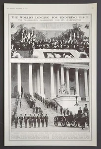 1921 Two Illustrations Longing Enduring Peace and America's Unknown Warrior - Picture 1 of 4