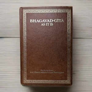 Bhagavad-Gita As It Is Abridged Edition 1972 Vintage Hindu Scripture HC - Picture 1 of 12