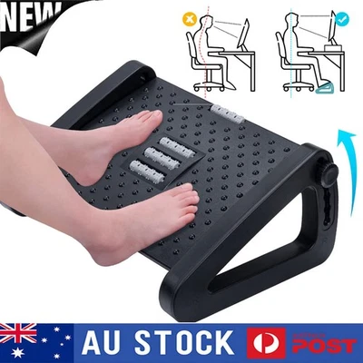 Adjustable Foot Rest Under Desk Office Footrest Leg Rest Computer Ergonomic AU - image 1 of 4