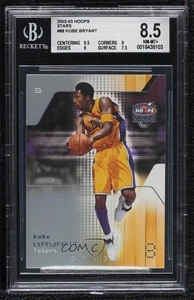 2002-03 NBA Hoops Stars Kobe Bryant #88 BGS 8.5 HOF - Picture 1 of 3