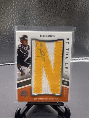 Auténtico Pablo Sandoval 2009 Sp novato por la letra “N” autógrafo automático #8/28 Foto 1 de 2