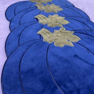 Vintage Blue Pumpkin Gord Table Placemats 17”x14” - Set of 4 ❤️ - Picture 1 of 11