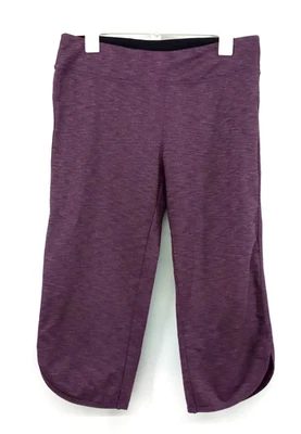 Pantalones deportivos Tuff Athletics para mujer talla XL púrpura elástico estilo capri Foto 1 de 4