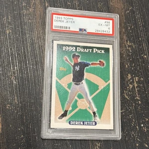 1993 Topps #98 Derek Jeter Rookie PSA 6 New York Yankees GOAT Investment Card - Bild 1 von 2