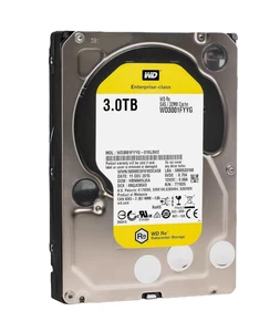 Western Digital RE HDD SAS 3.5" 3TB 32MB 7.2K WD3001FYYG - Picture 1 of 1