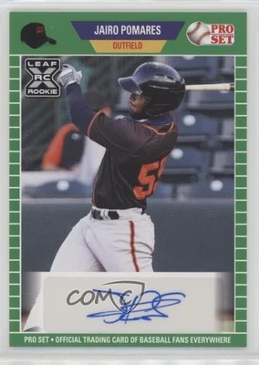 2021 Leaf Pro Set Baseball Blaster Auto Green Jairo Pomares #PS-JP1 Auto - Image 1 of 2