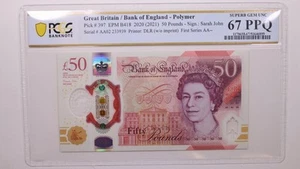 (2021) 50 Pounds, Great Britain., PCGS CU-67 PPQ., Store #GWC045 - Picture 1 of 2