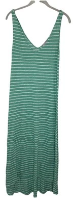 Calypso St Barth Mujer’s 100% Lino Tejido Verde Rayas Ligero Alto Lo Talla XS Foto 1 de 4