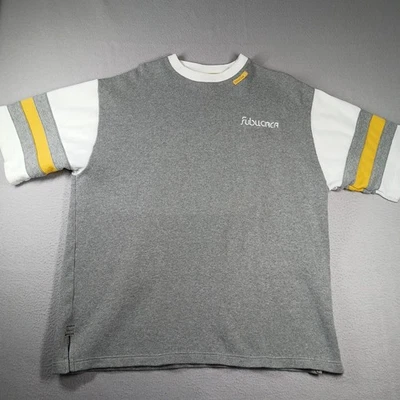 Sudadera De Colección Y2K Fubu Circa XC11 XL Gruesa y Pesada Gris, Amarillo, Blanco HIP Hop Foto 1 de 4