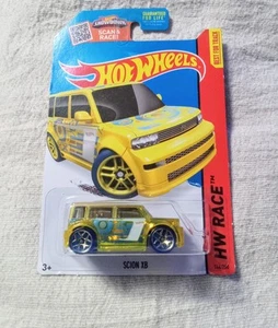 2015 Hot Wheels #144 SCION XB Translucent Yellow HW Race ~ X-Raycers - Picture 1 of 5