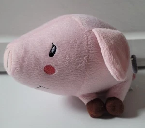 The Seven Deadly Sins Hawk 8" Ball Peluche Muñeca Anime Manga Cerdo Personaje Rosa - Imagen 1 de 9