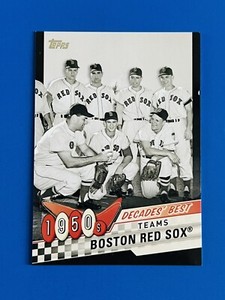 2020 Topps Decades’ Best Boston Red Sox Black Parallel Card #DB-4; #d /299
