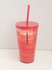 Starbucks 2021 Urlaub rot schillernde Wellen Trinkbecher 16 Unzen - Bild 1 von 6