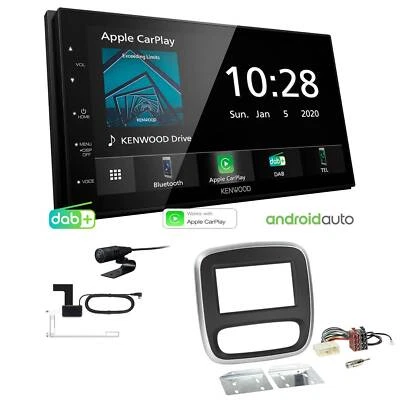 Kenwood Autoradio Apple CarPlay Android DAB+ für Renault Trafic III silber/black - Bild 1 von 4