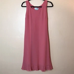 Chadwicks rosa ärmelloses Kleid mit gewelltem Saum Damen 4 Barbiecore - Bild 1 von 3