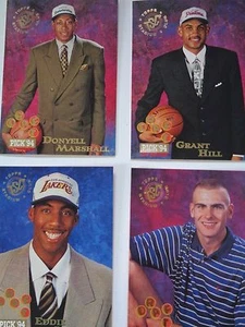 1994-1995 Stadium Club Basketball Series 1 182 Cards, Hill, Eddie Jones Kidd Control - Imagen 1 de 3